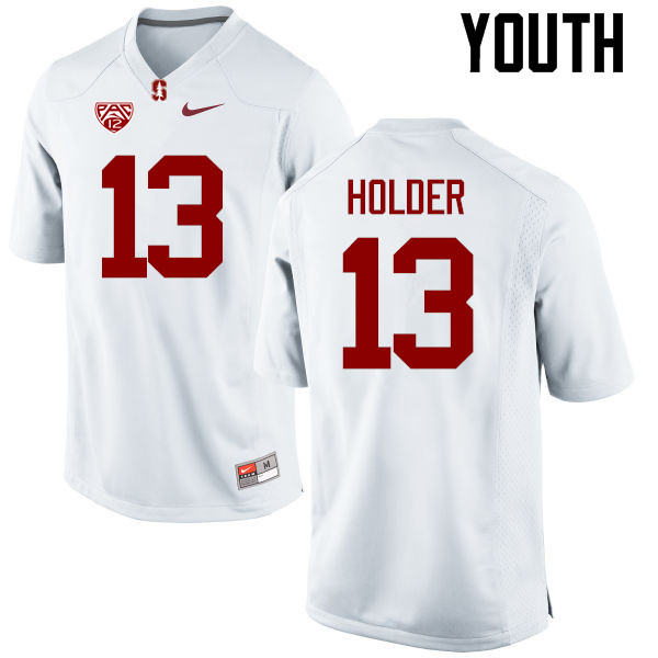 Youth Stanford Cardinal #13 Alijah Holder College Football Jerseys Sale-White - Click Image to Close